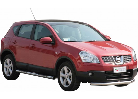 Протектор за предна броня Ø 76мм за Nissan Qashqai ( 2007 - 2010 )