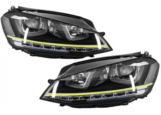 Комплект тунинг фарове с динамични мигачи за VW Golf 7 (2012-2017) 