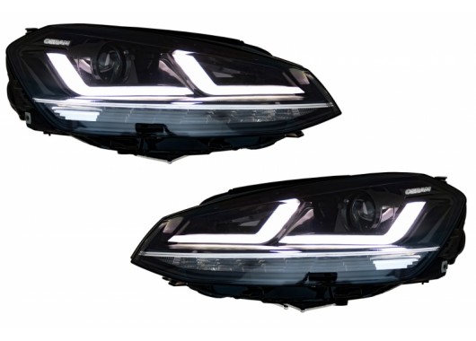 Комплект тунинг фарове Osram Full Led за VW Golf 7 (2012-2017) - хромирани image