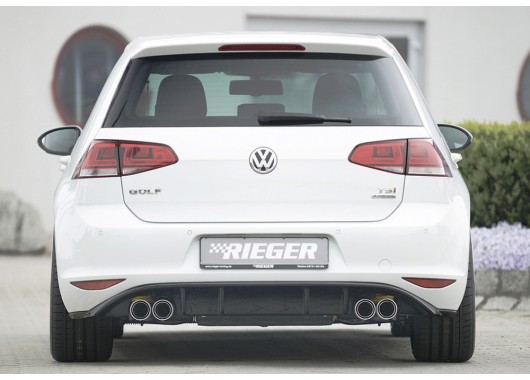 Дифузьор за задна броня Rieger за VW Golf 7 (2012-2017) image