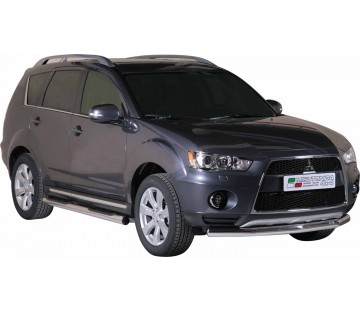 Протектор за предна броня Ø 76мм за Mitsubishi Outlander ( 2010 - 2012 )