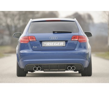 Дифузьор за задна броня Rieger за Audi A3 8P (2008-2012)