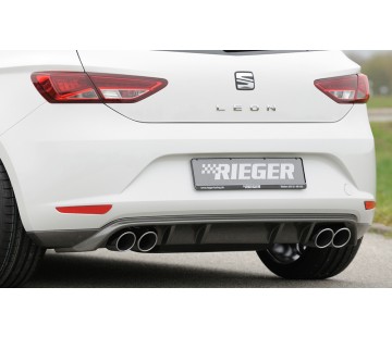 Дифузьор за задна броня Rieger за Seat Leon 5F (2012-2016)