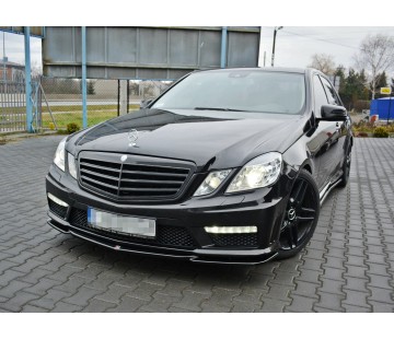 Спойлер за предна AMG броня Maxton design за Mercedes Benz W212 (2009-2012)