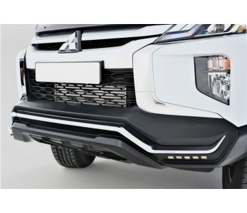 Добавка за предна броня с LED дневни светлини за Mitsubishi L200 (2019-)