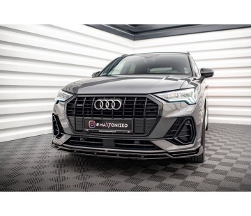 Спойлер за предна броня Maxton design за Audi Q3 S-line (2018-)