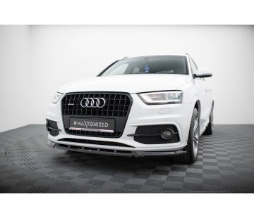 Спойлер за предна броня Maxton design за Audi Q3 S-line (2011-2014)