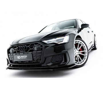 Спойлер за предна S-line броня Maxton design за Audi А6 C8 (2018-)